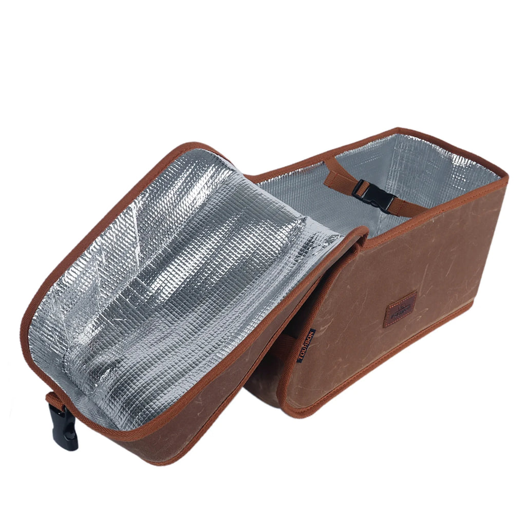Brown Canvas Bicycle Trunk Cooler Bag M91640