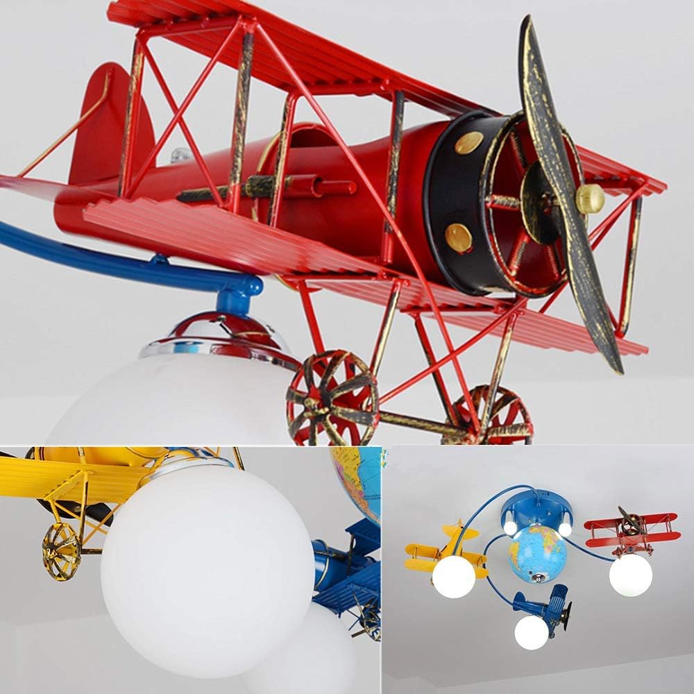 Airplane LED Flush Mount Light Fixture for Kids Room C302