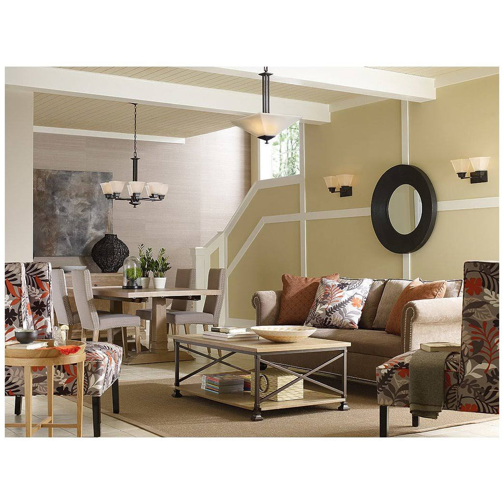 Venetian Bronze 1-Light Flush Mount Z11765