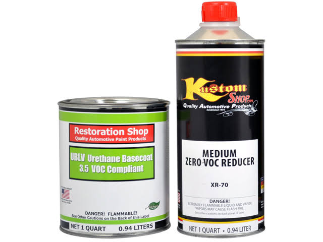 Silver Aqua Metallic Urethane Basecoat Automotive Car Paint, 1 Quart Kit J225892