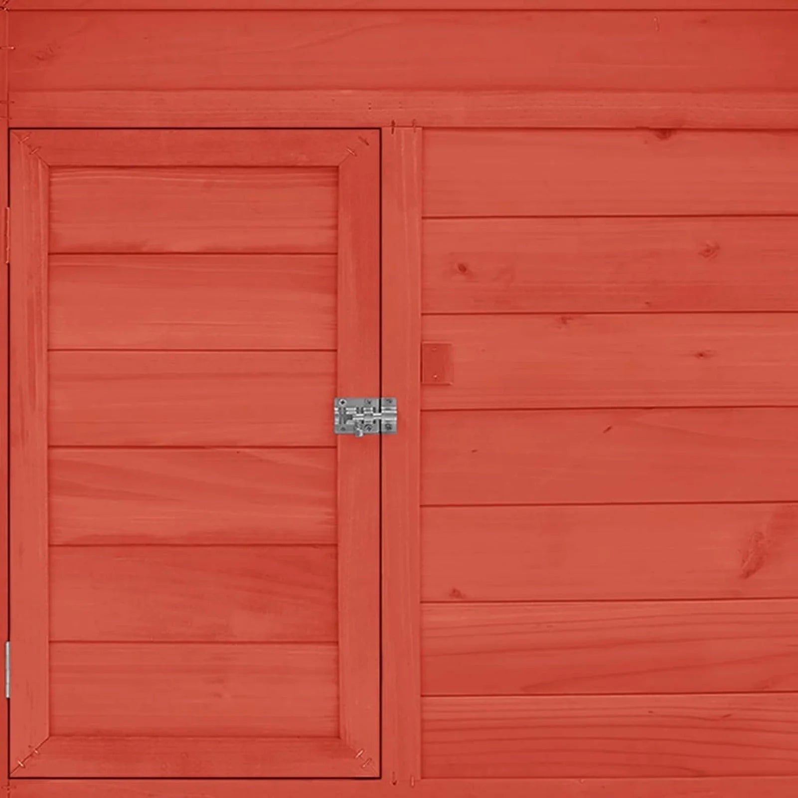 Red Wooden Chicken Coop with Pull Out Tray and Nest Box Z333803