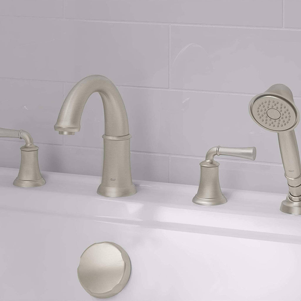 Brushed Nickel Roman Tub Filler with Personal Shower B43255