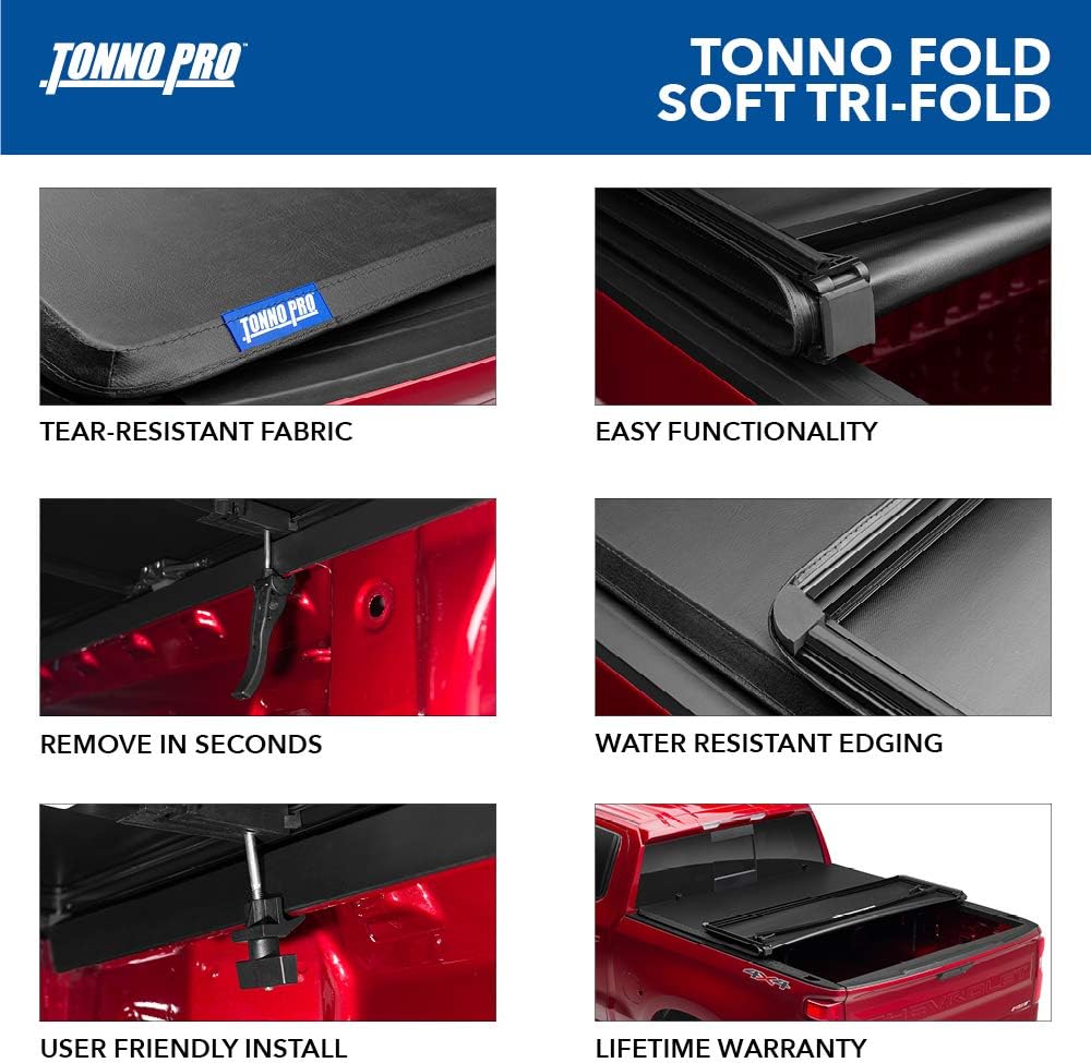 Soft Folding Truck Bed Tonneau Cover P9841