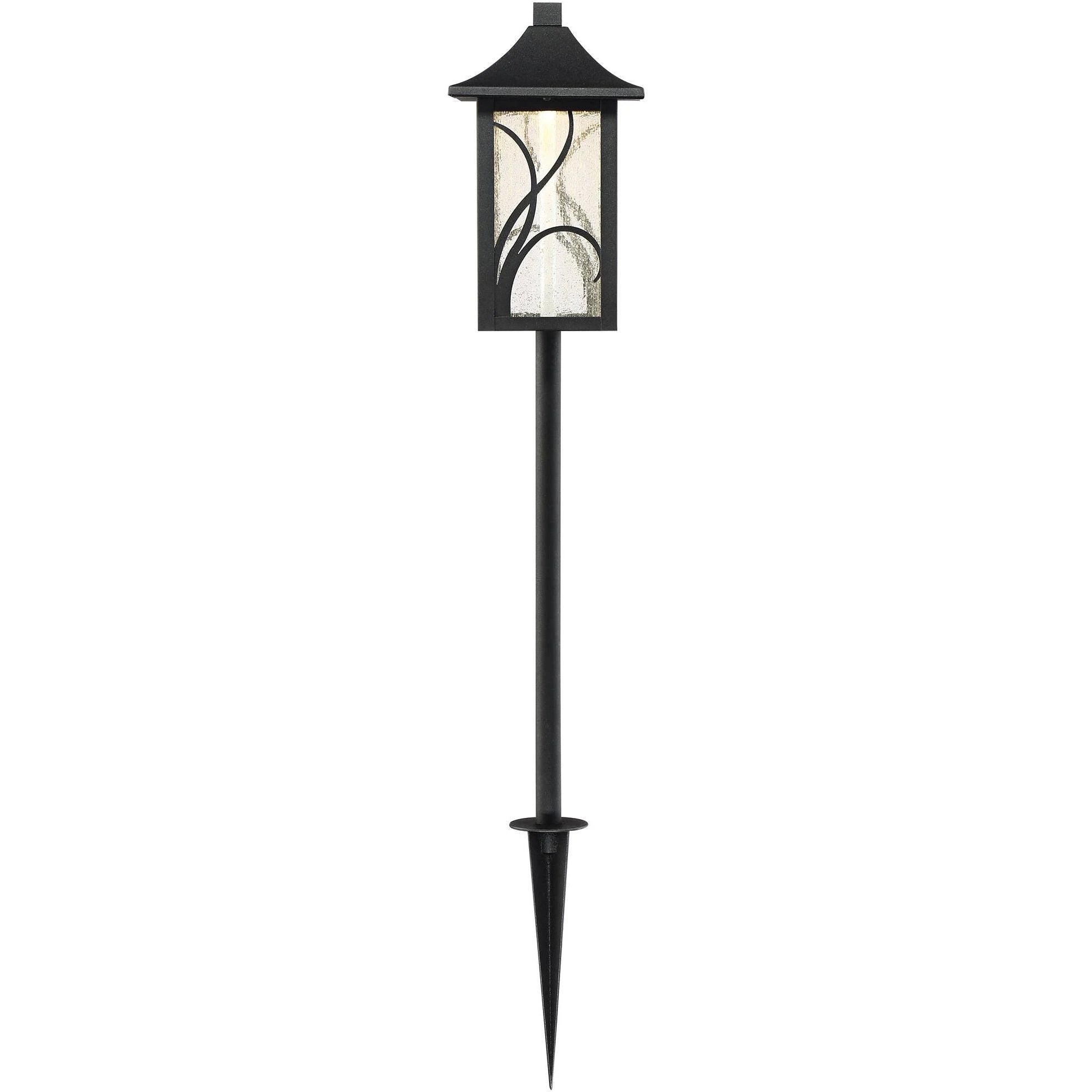 Black LED Landscape Path Light Set of 2 F5402