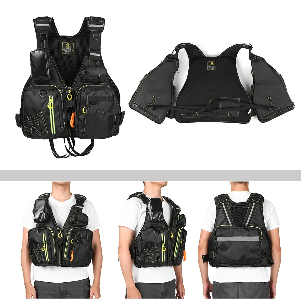Fishing Floatation Vest with Multiple Pockets C970373