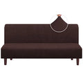 Checked Pattern Jacquard Futon Cover with Elastic Bottom N7856