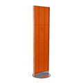 Orange Styrene Pegboard Floor Display on Revolving Base P5127