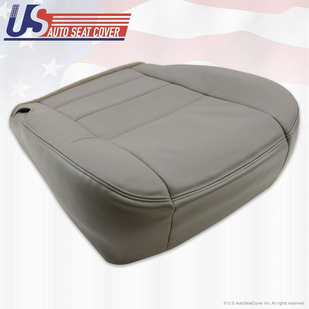Gray Leather Driver Bottom Seat Cover Z29106