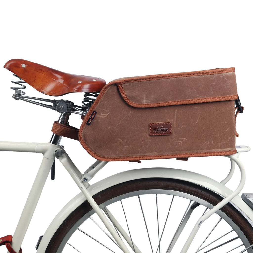 Brown Canvas Bicycle Trunk Cooler Bag M91640