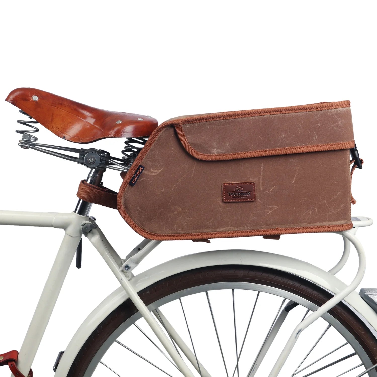 Brown Canvas Bicycle Trunk Cooler Bag M91640