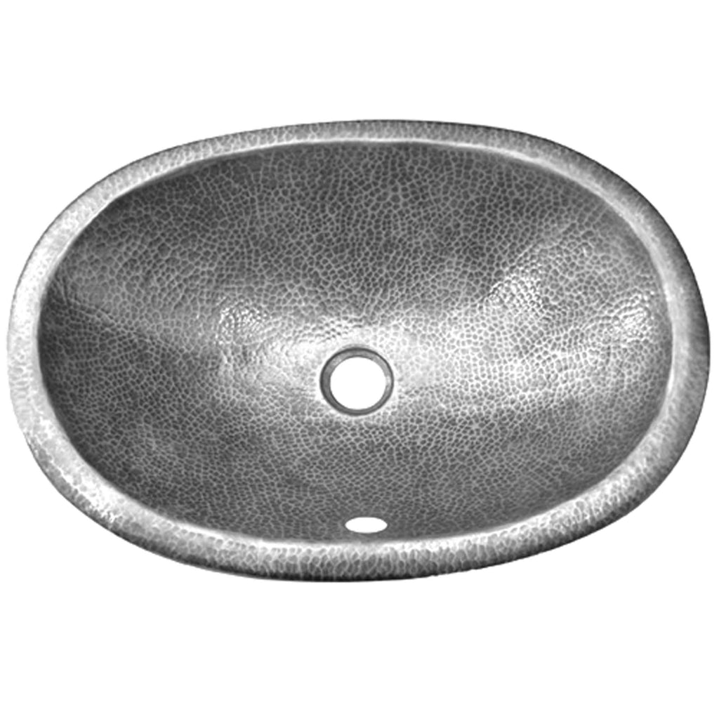 Lustrous Pewter Copper Self Rimming Sink O1704