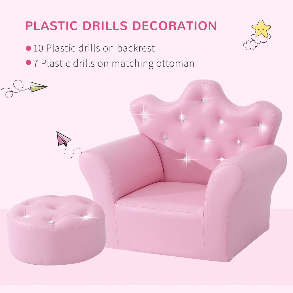 Kids Sofa Set with Footstool K768297