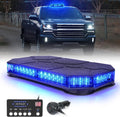 White Amber LED Rooftop Strobe Beacon Light Bar with Magnetic Mount A383146