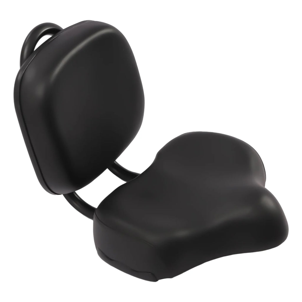 Extra Wide Leather Bike Saddle Seat with Backrest C588470
