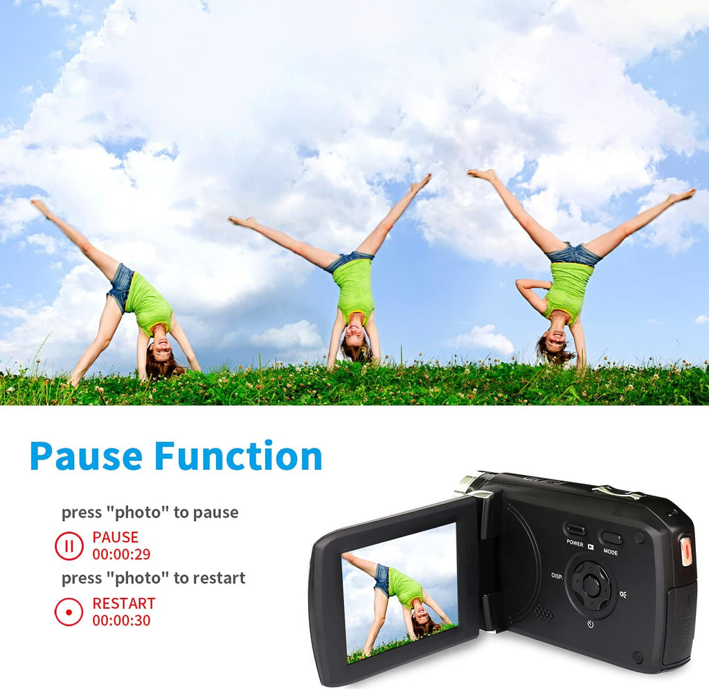 1080P Full HD Digital Camera Recorder for Kids, 36MP, Pack of 2 W265