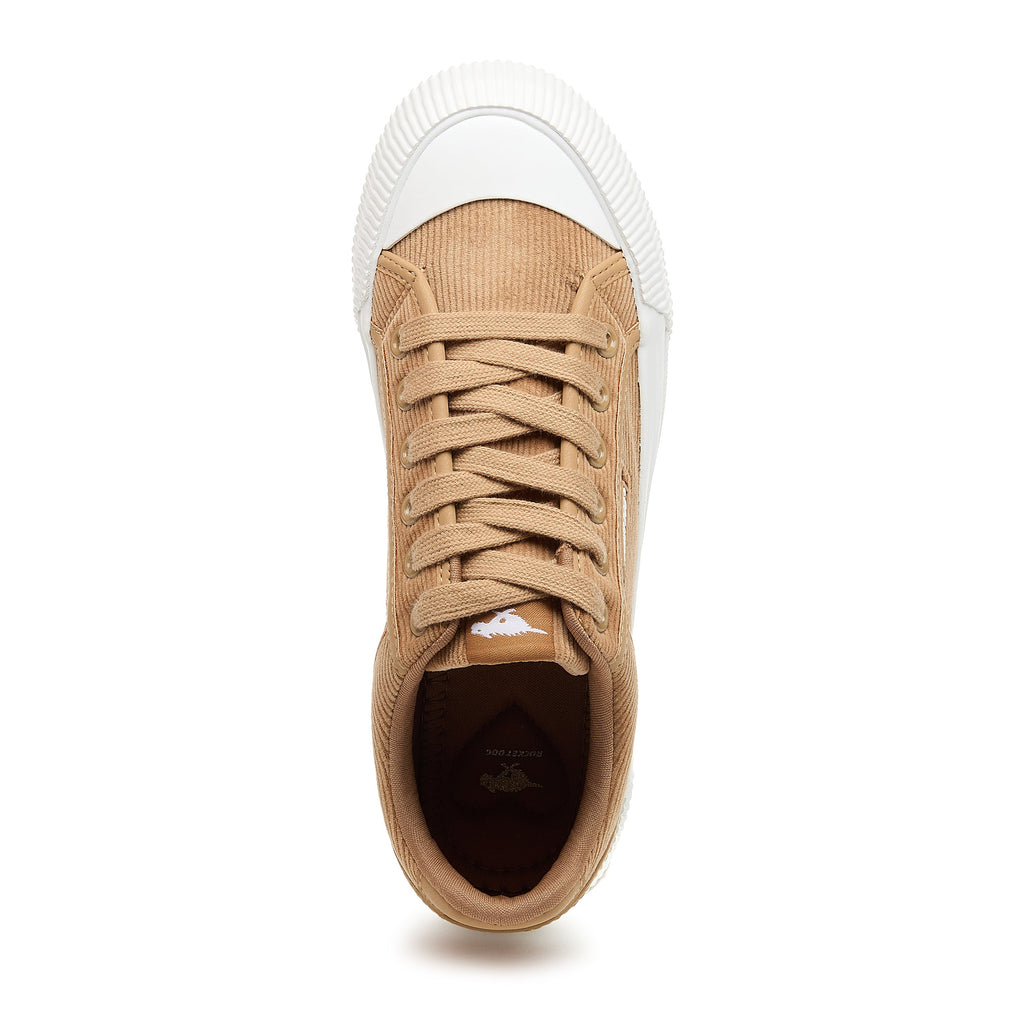 Cheery Tan Corduroy Sneaker