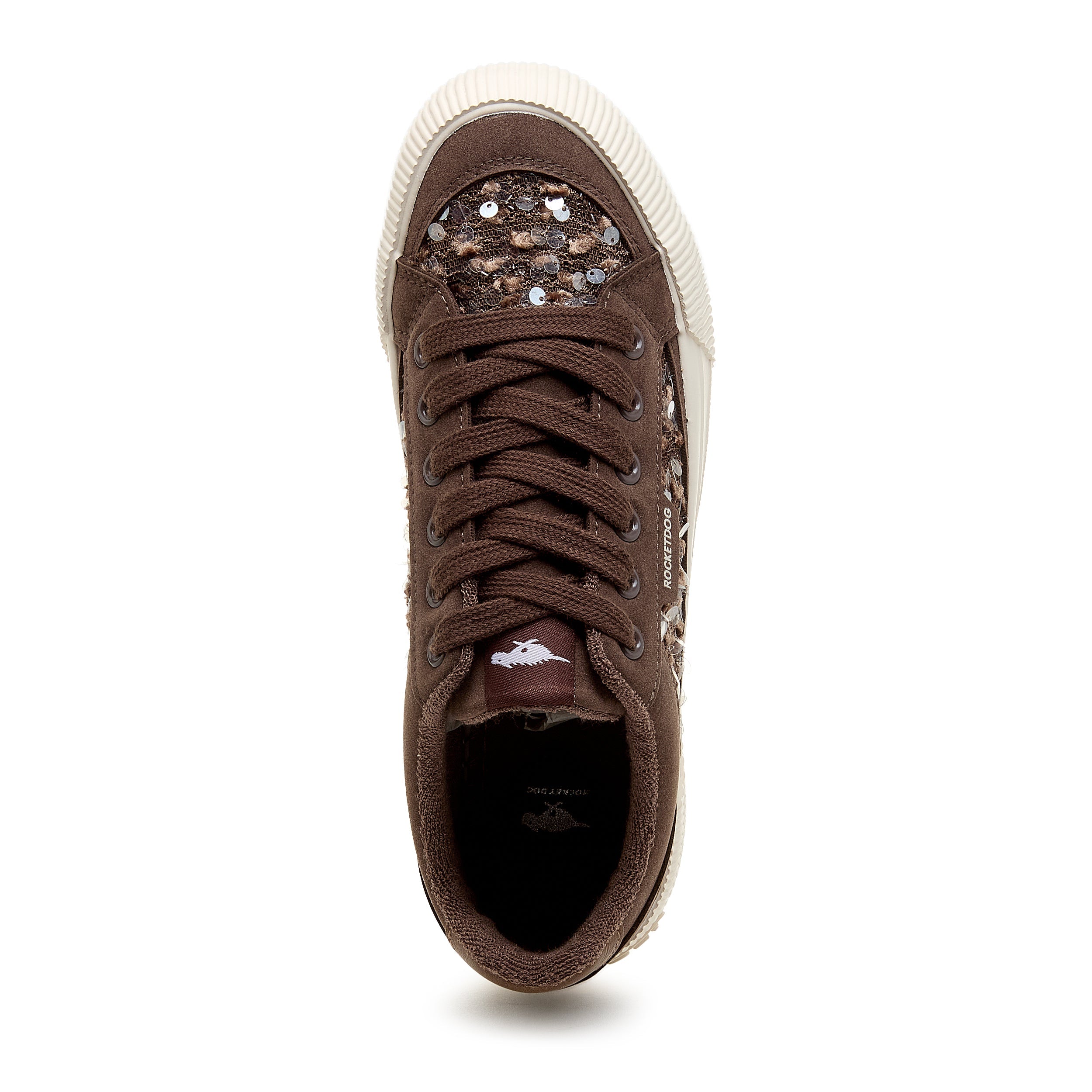 Cheery Brown Sequin Sneaker