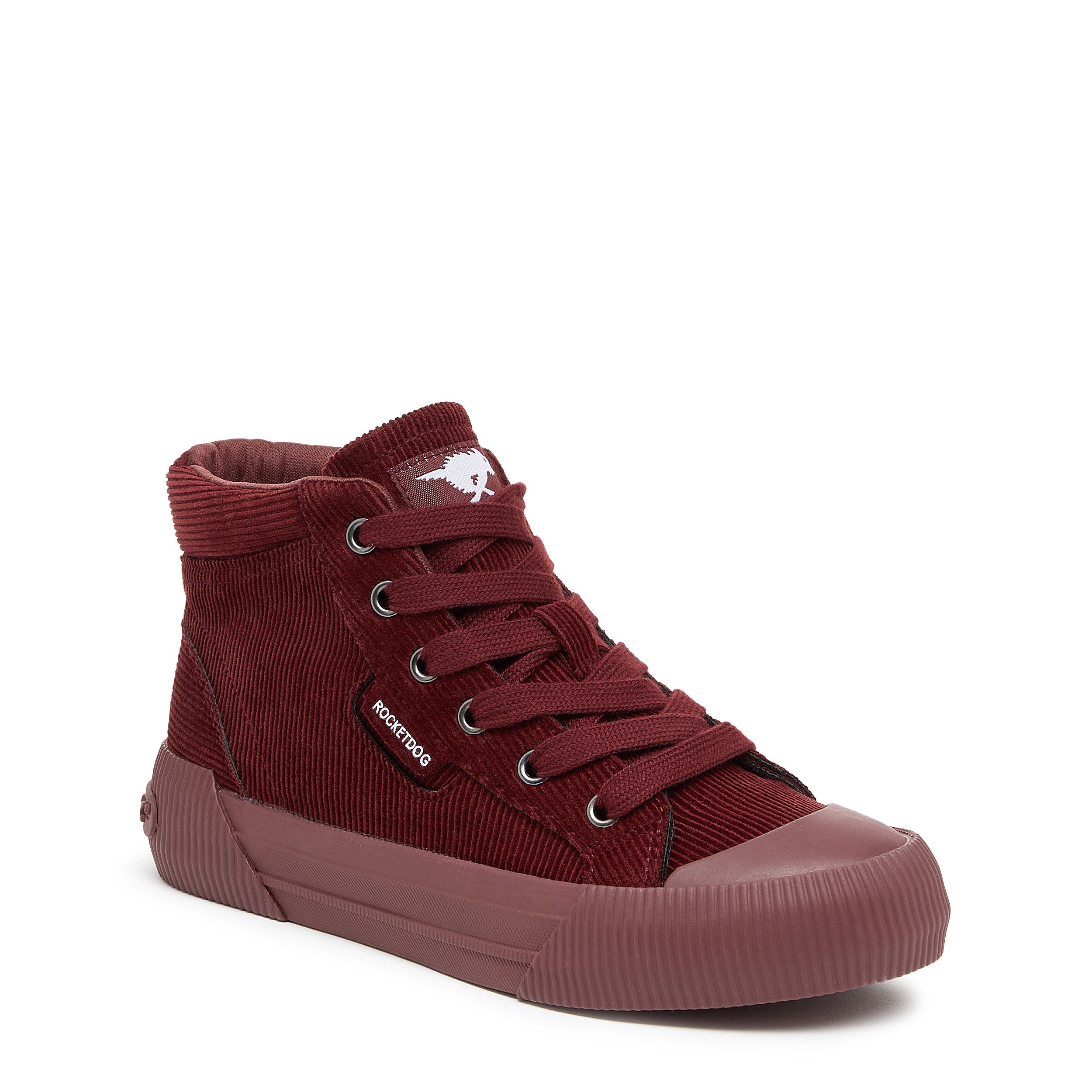 Cheery Rust Corduroy High Top Sneaker