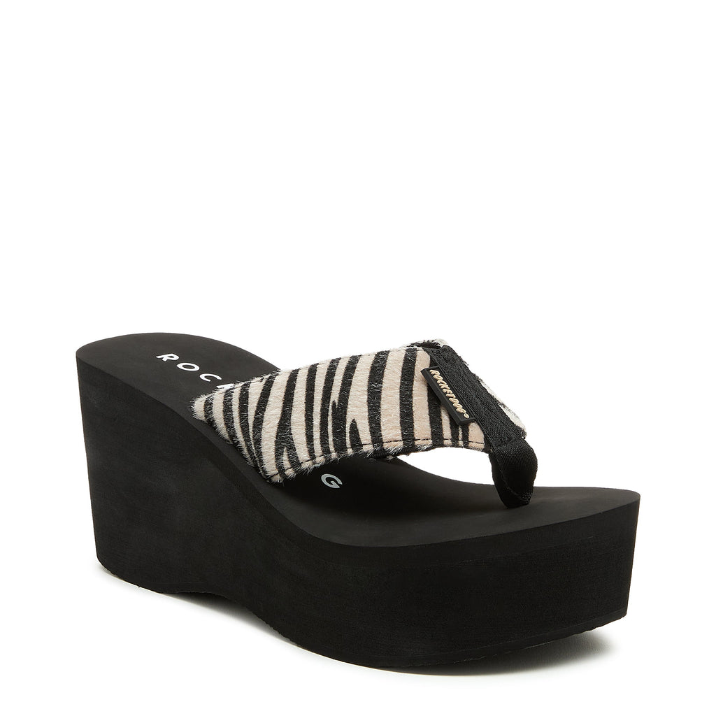 Crush Tan Animal Print Flip-Flops