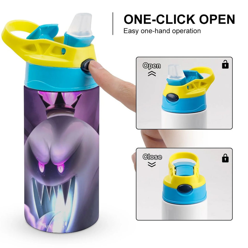 Insulated Stainless Steel Water Bottle with Straw D366131
