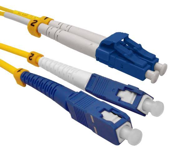 Duplex Single-mode Fiber Optic Patch Cable, 100 Meter E540