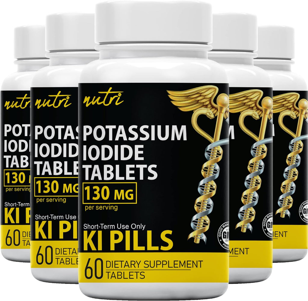 Potassium Iodide Tablets 130 mg (300 Tablets) Pack of 2 H846365