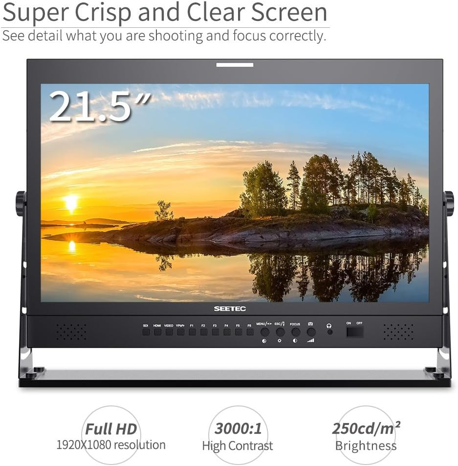 21.5 Inch Broadcast Production LCD Monitor 3G SDI 4K HDMI IPS Full HD S905652