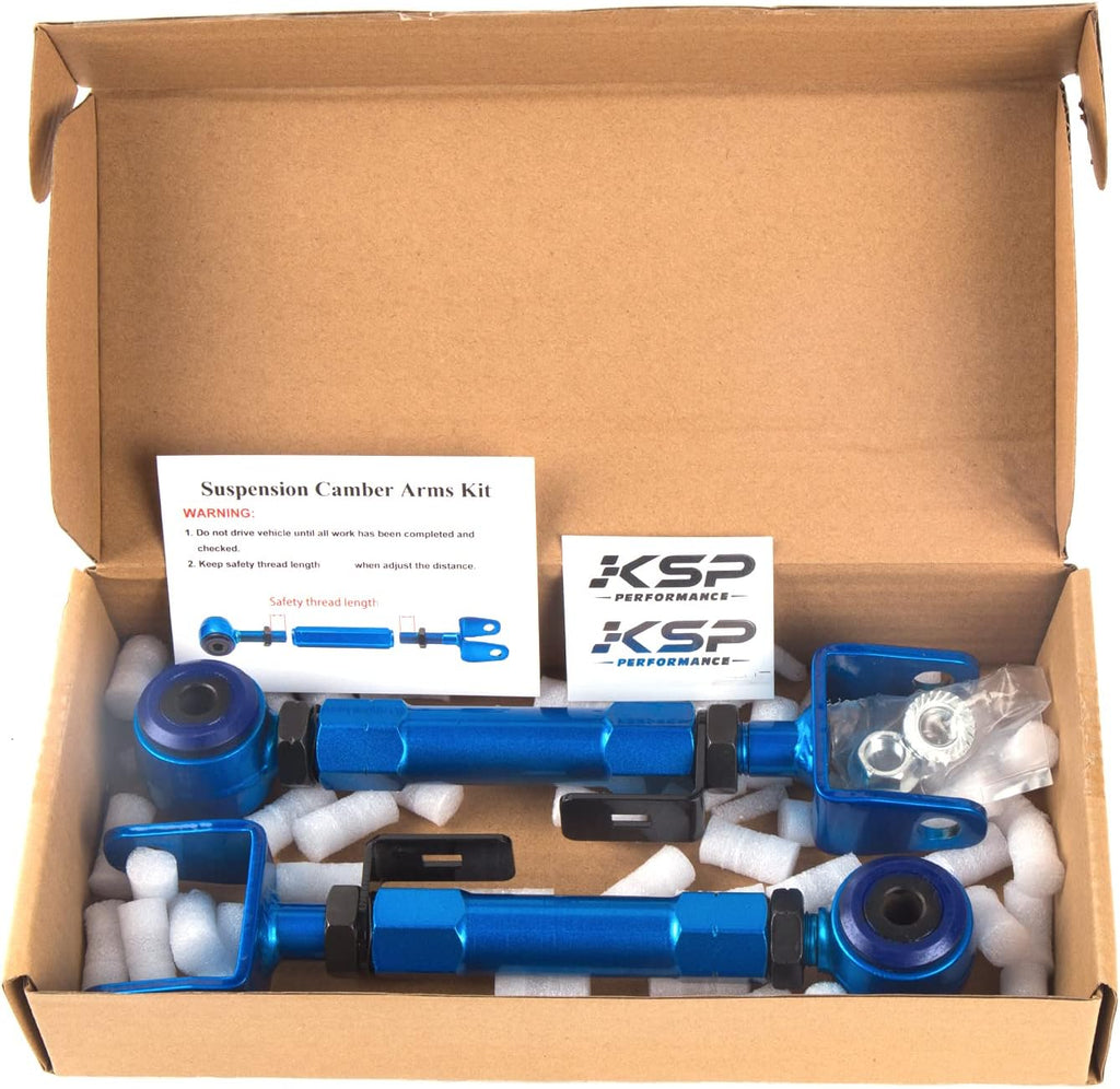 Rear Upper Camber Arms Kit Control Rod Adjustable -2° to +4° D6020