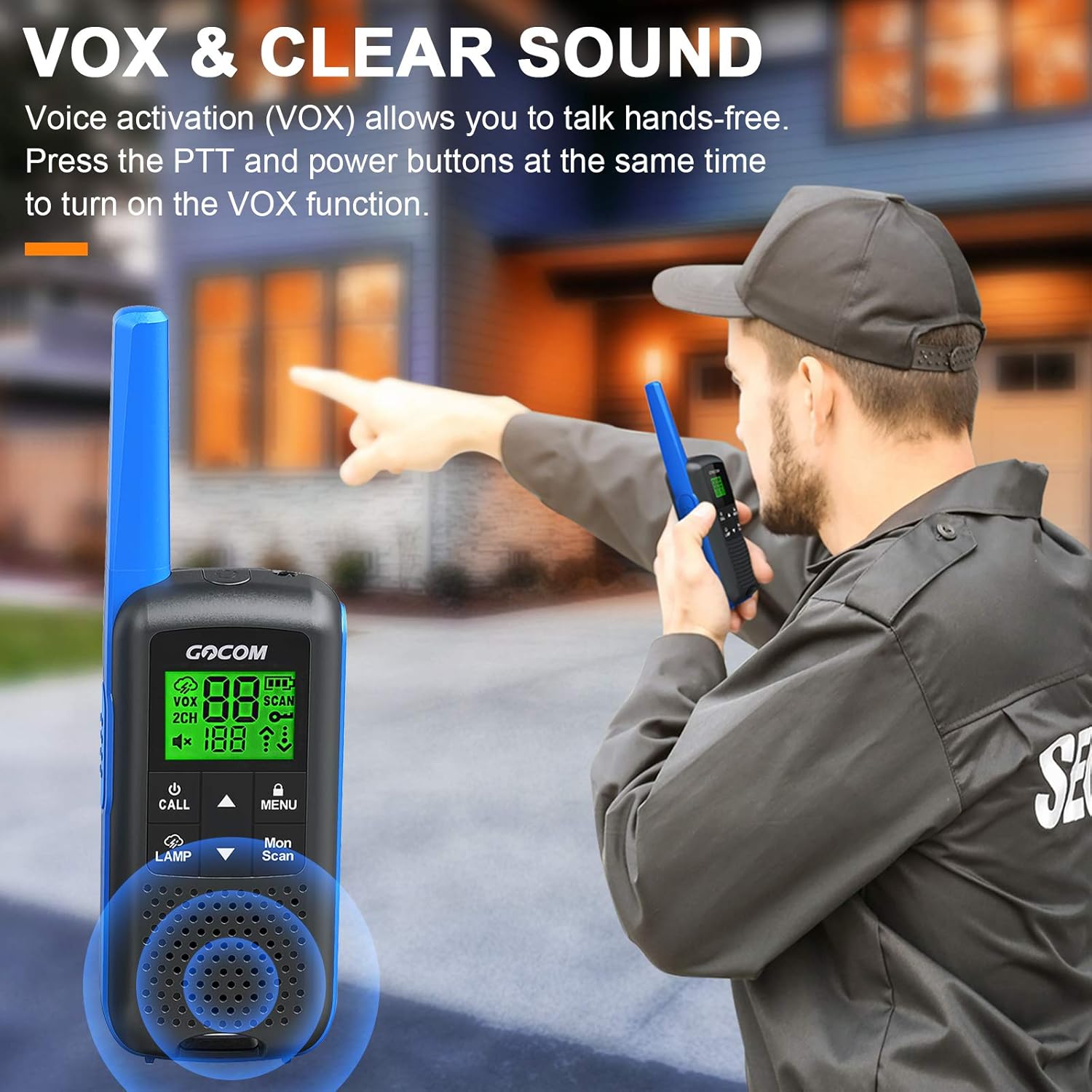 FRS IPX4 Waterproof Two Way Radio Rechargeable 22 Channel 3 Pack P844037