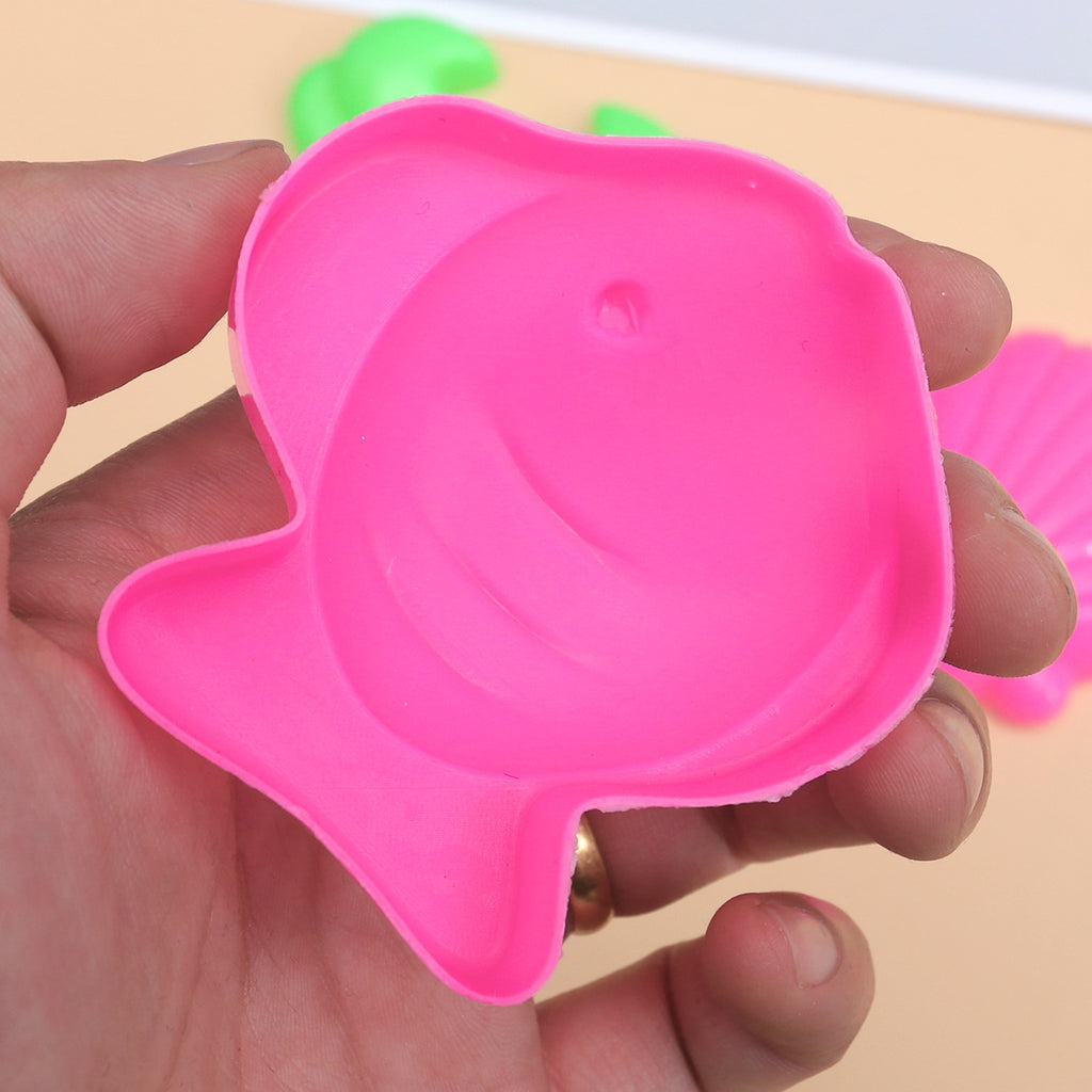 6pcs Beach Sand Toys Set Sand Tray Molds M73882
