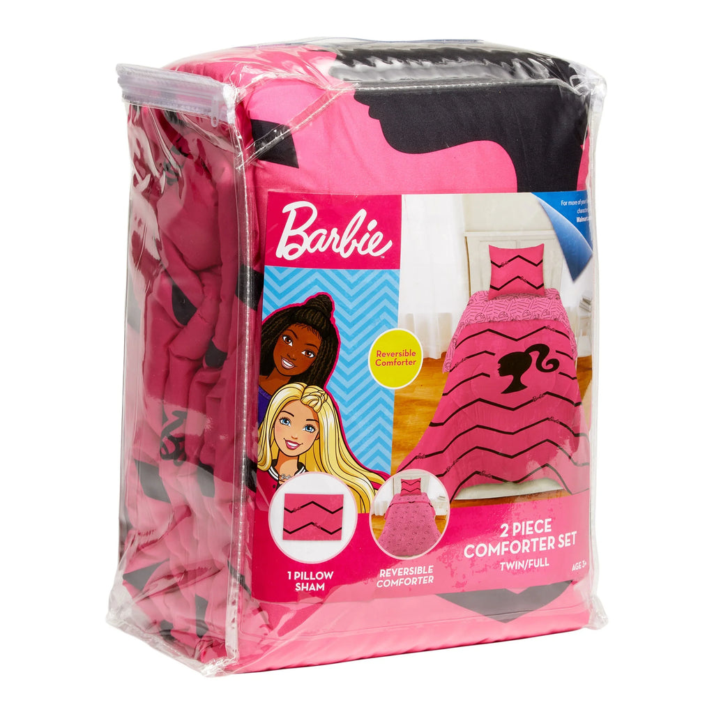 Pink Chevron Microfiber Twin Full Comforter Set R582