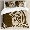 King Size Duvet Cover Set with Safari Hunting Action Image V5451