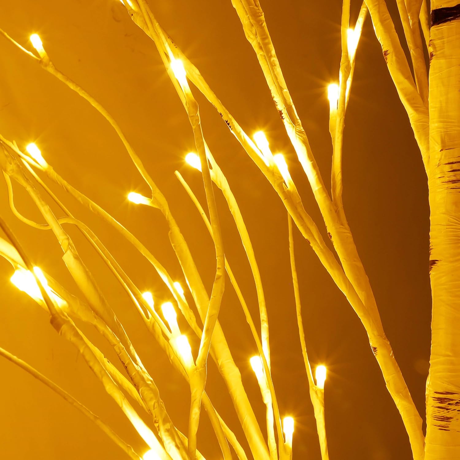 6 Feet 96 LED Lighted Birch Tree, Pack of 2 M14655