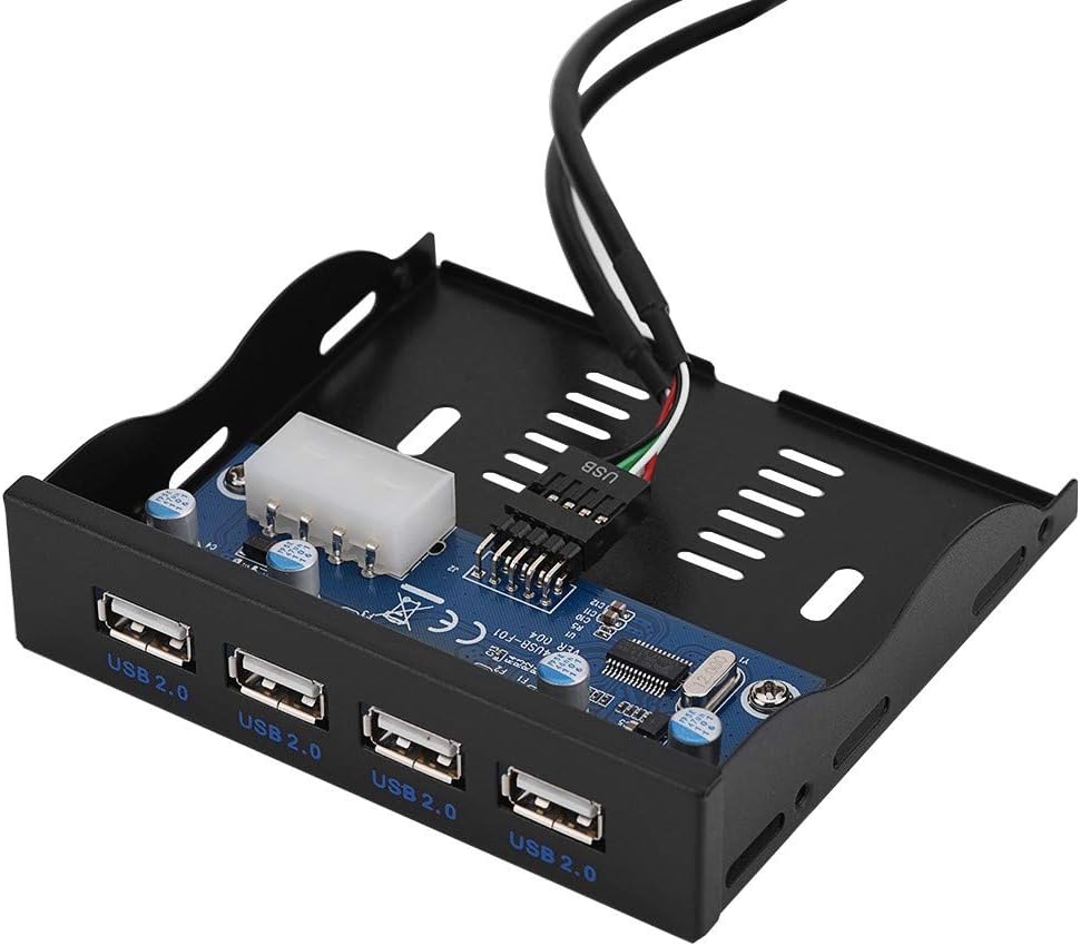 11 Port PC Front Panel with USB 3.0 Ports, eSATA Port, Card Reader, 5.25” Front Bay, Pack of 2 Y7516