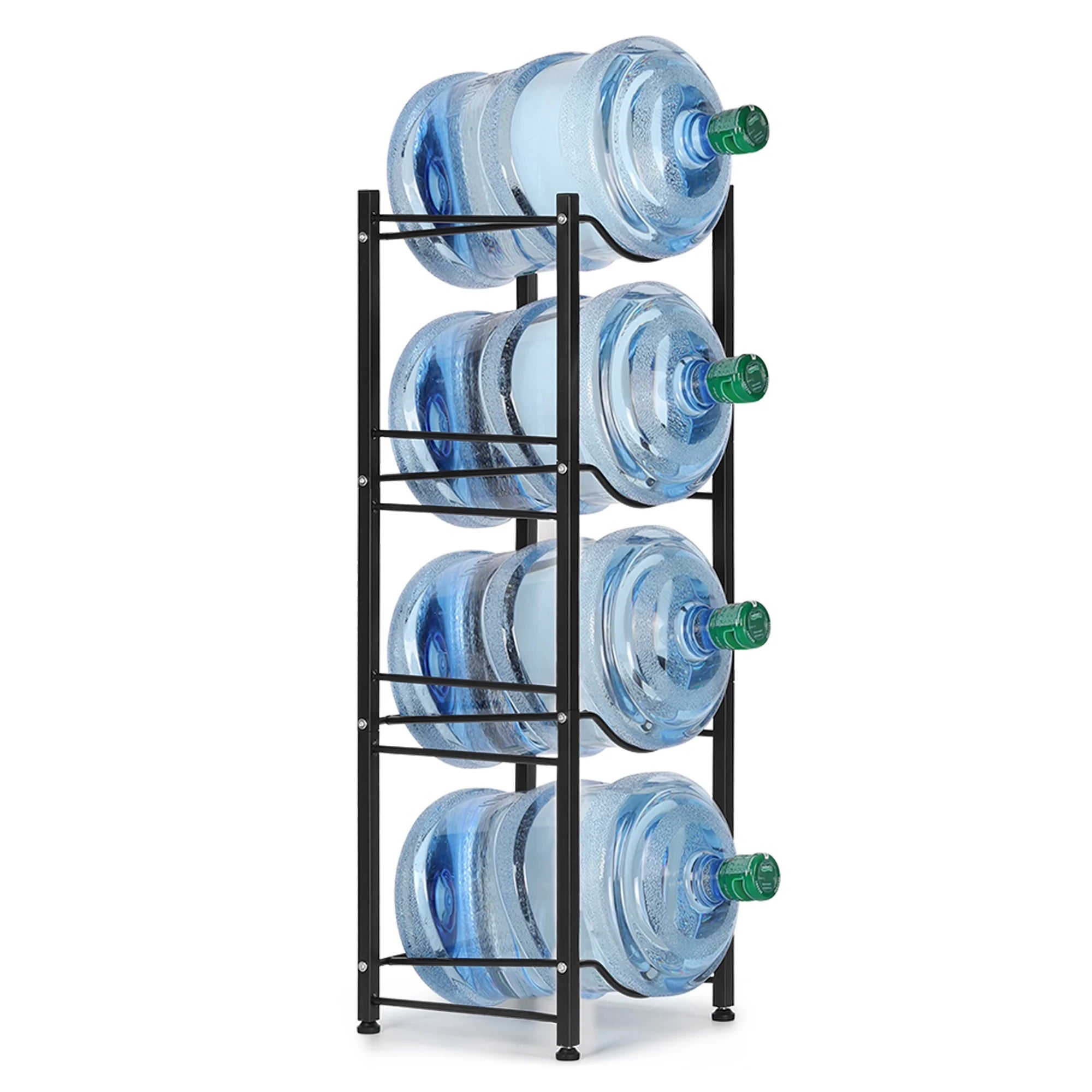 4-Tier Heavy Duty Water Bottle Holder Storage Rack J646