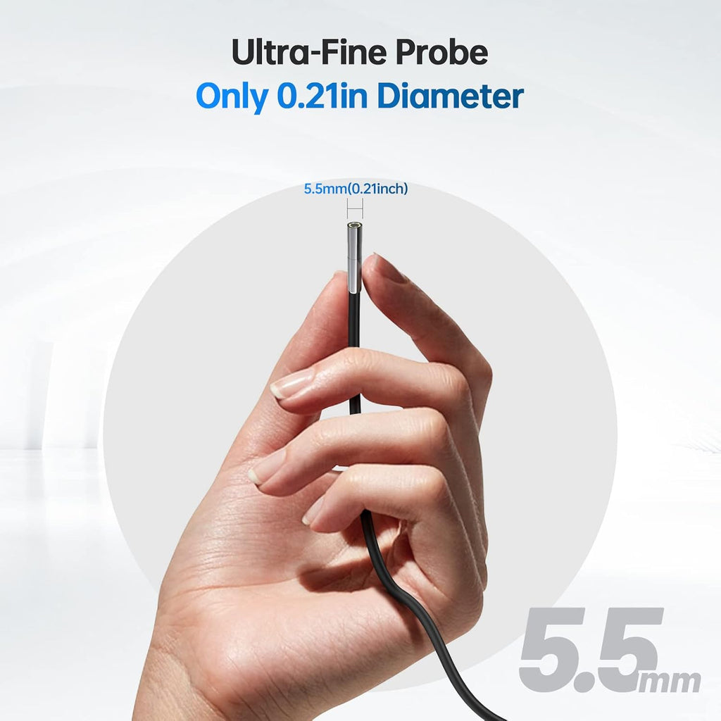 5.5mm Endoscope Borescope Inspection Camera with 4.5inch Screen N858