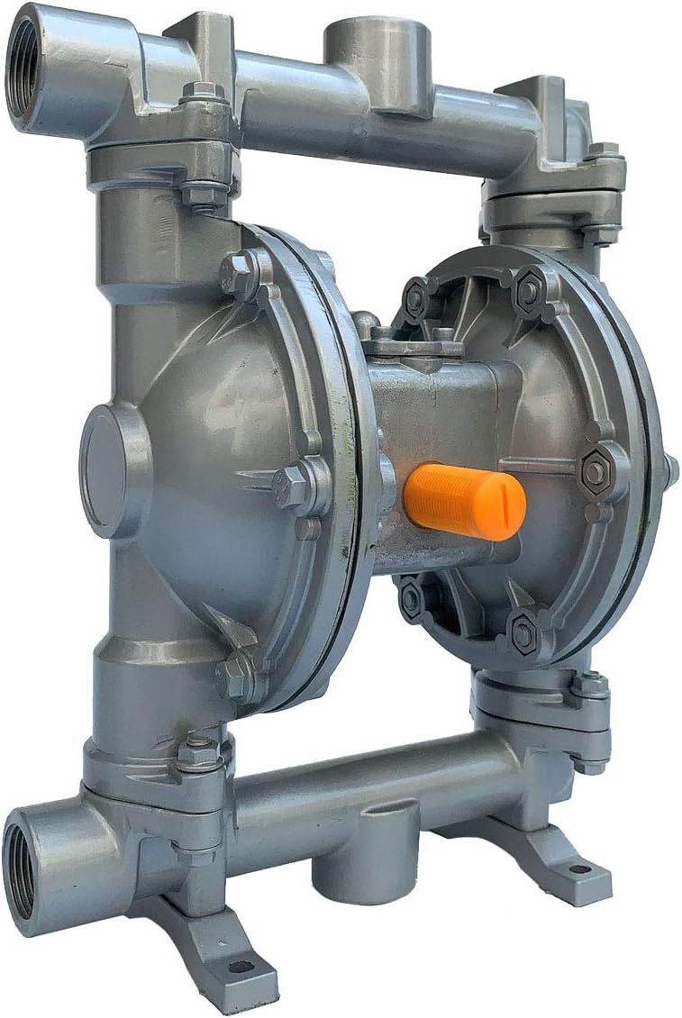 Air-Operated Double Diaphragm Pump, 1 inch Inlet & Outlet, Aluminum, 35 GPM Max 120PSI A13900