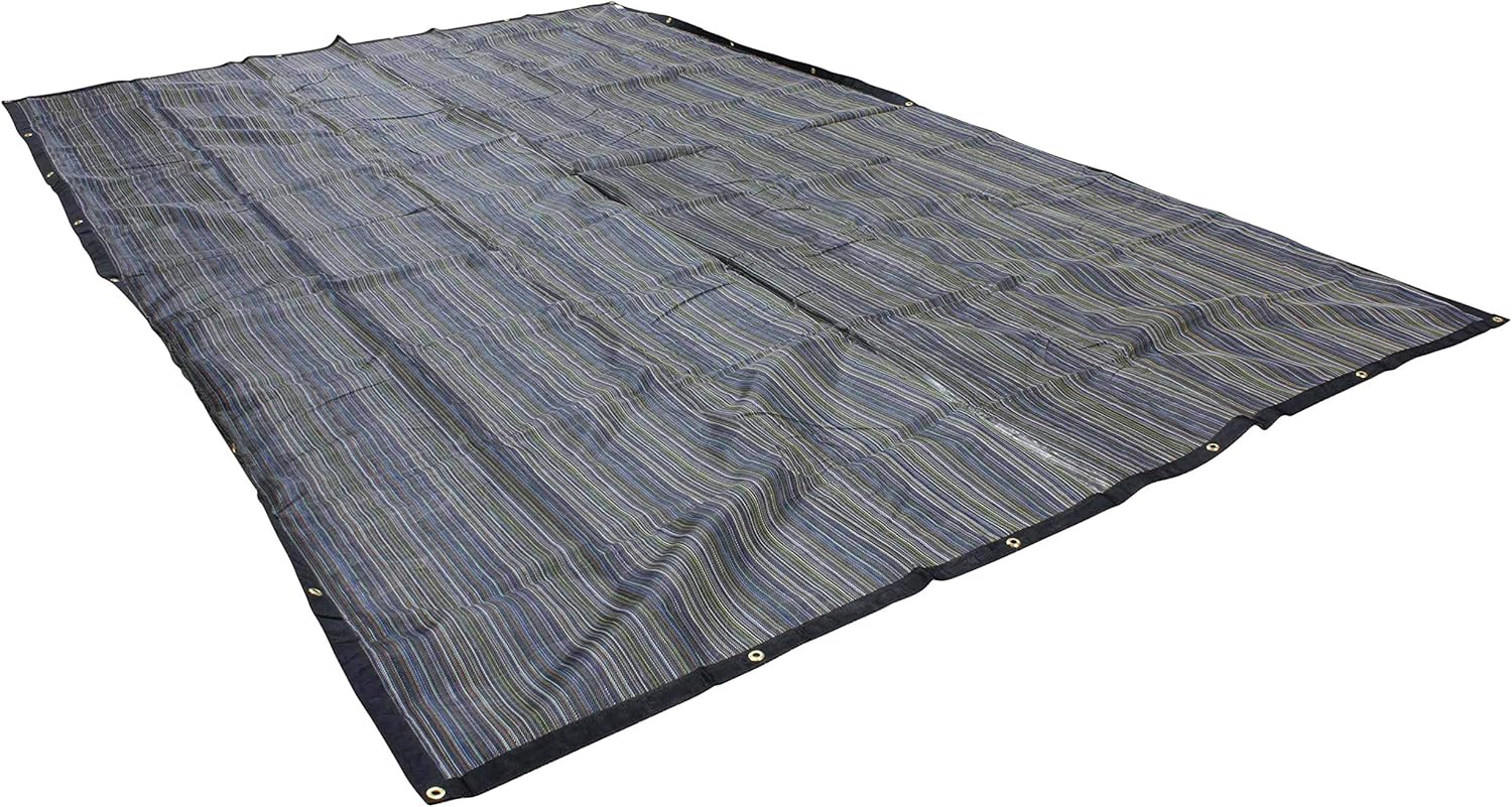 10oz Multi Mesh Tarp PVC Coated Poly Shade (10' x 26') O6982