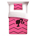 Pink Chevron Microfiber Twin Full Comforter Set R582