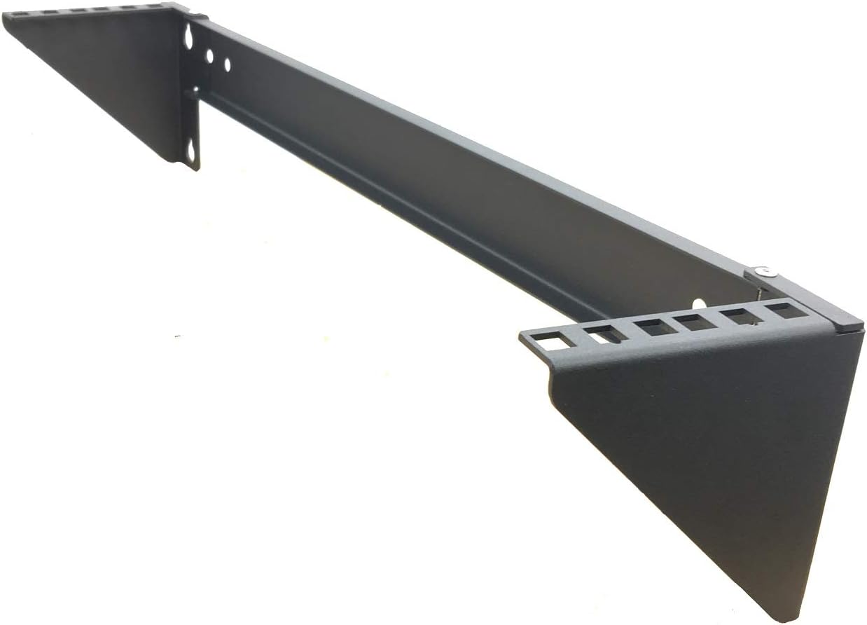 2U Folding 19 Inches Cold Rolled Steel Wall Mountable Vertical Rack Pack of 2 D580