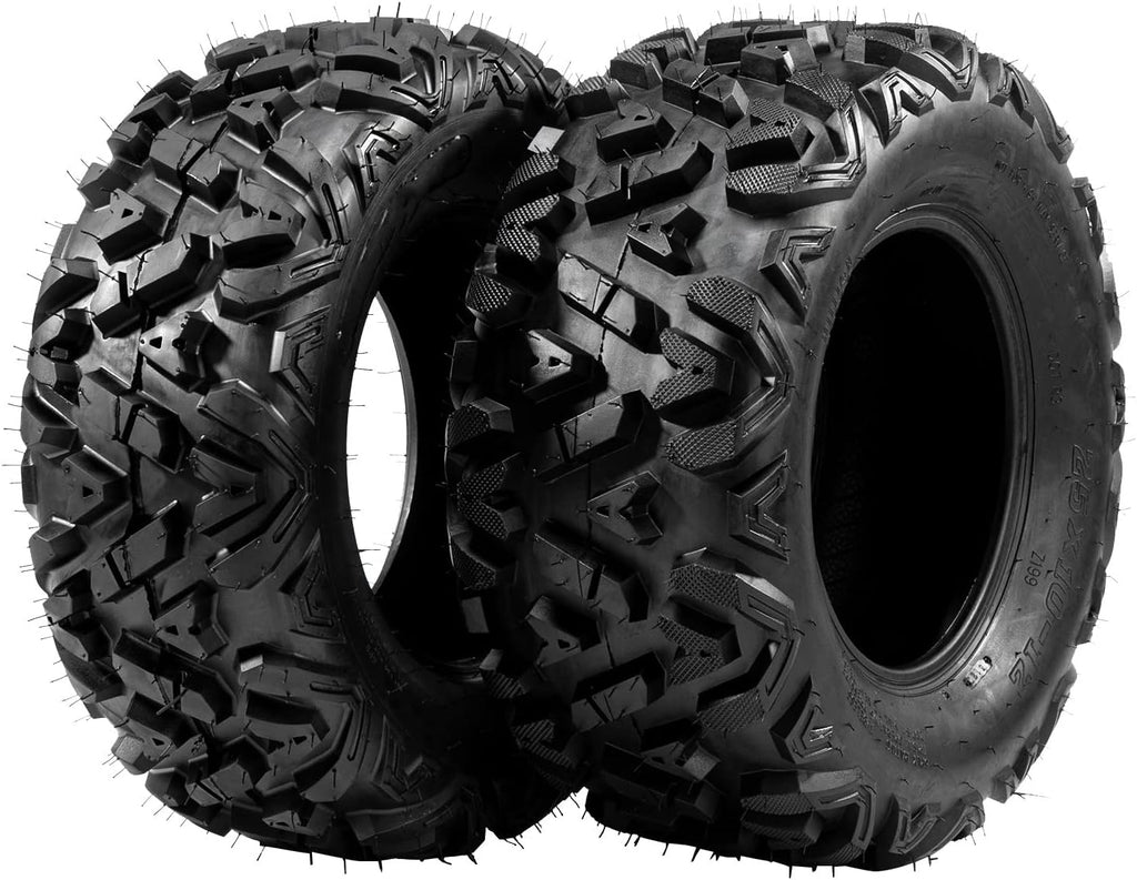 25x10-12 ATV UTV Tubeless 6PR Tires Set of 2 M82193