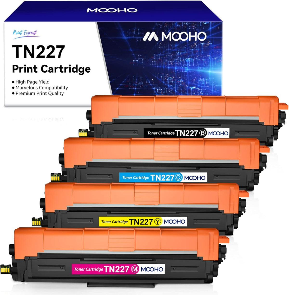 Compatible Toner Cartridge 4 Pack (Black, Cyan, Magenta, Yellow) T985