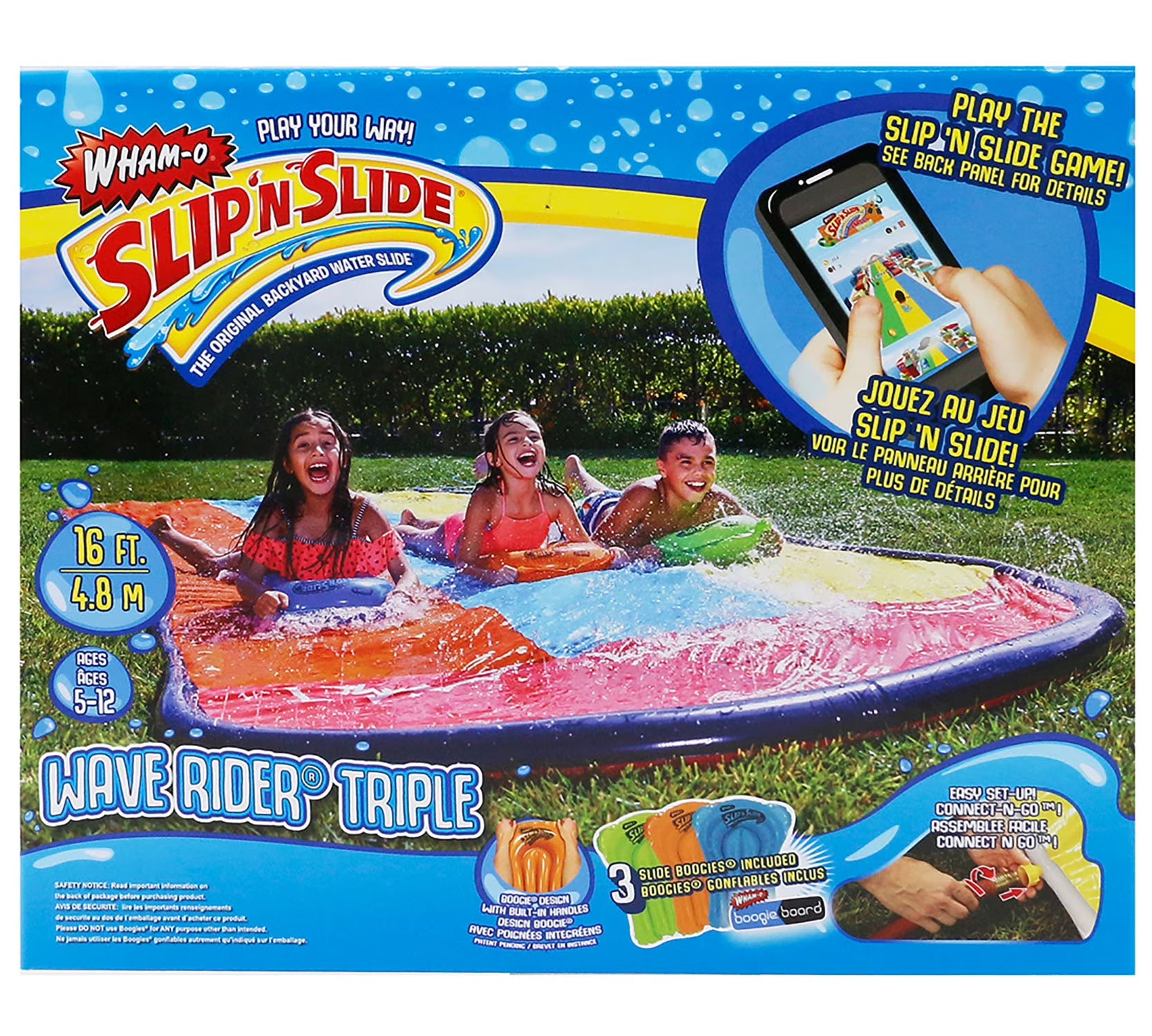16 ft Long Water Slide with 3 Boogie Boards C880353