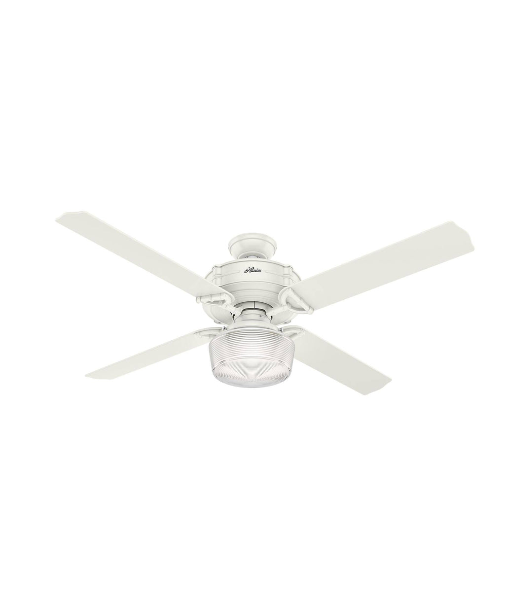 Fresh White Ceiling Fan with Light C18233
