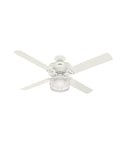 Fresh White Ceiling Fan with Light C18233