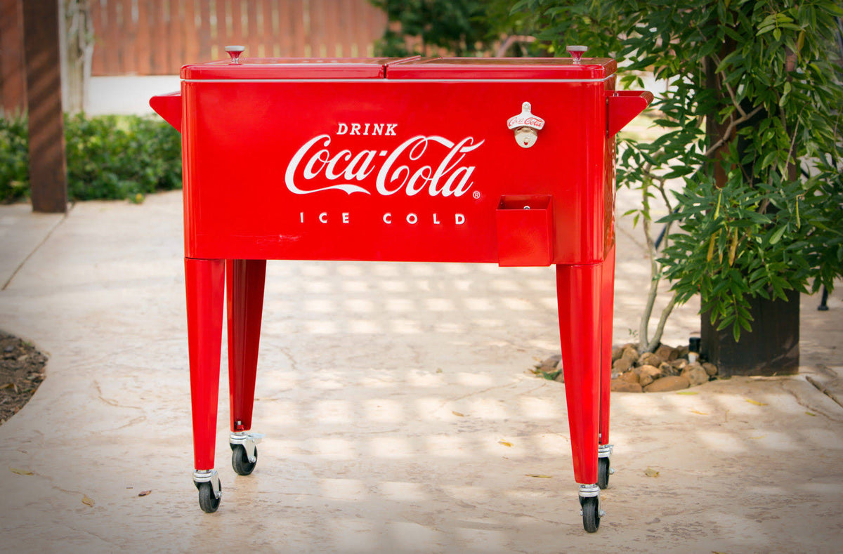 80 Qt. Embossed Coca-Cola Cooler E2203