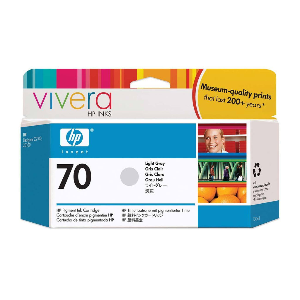 HP 70 130-ml Light Gray Ink Cartridge W25019