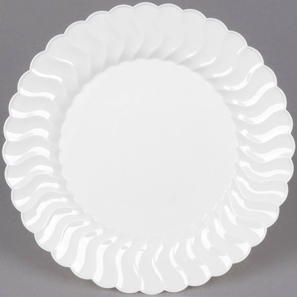 White 7 1/2x22 Salad Plates H933