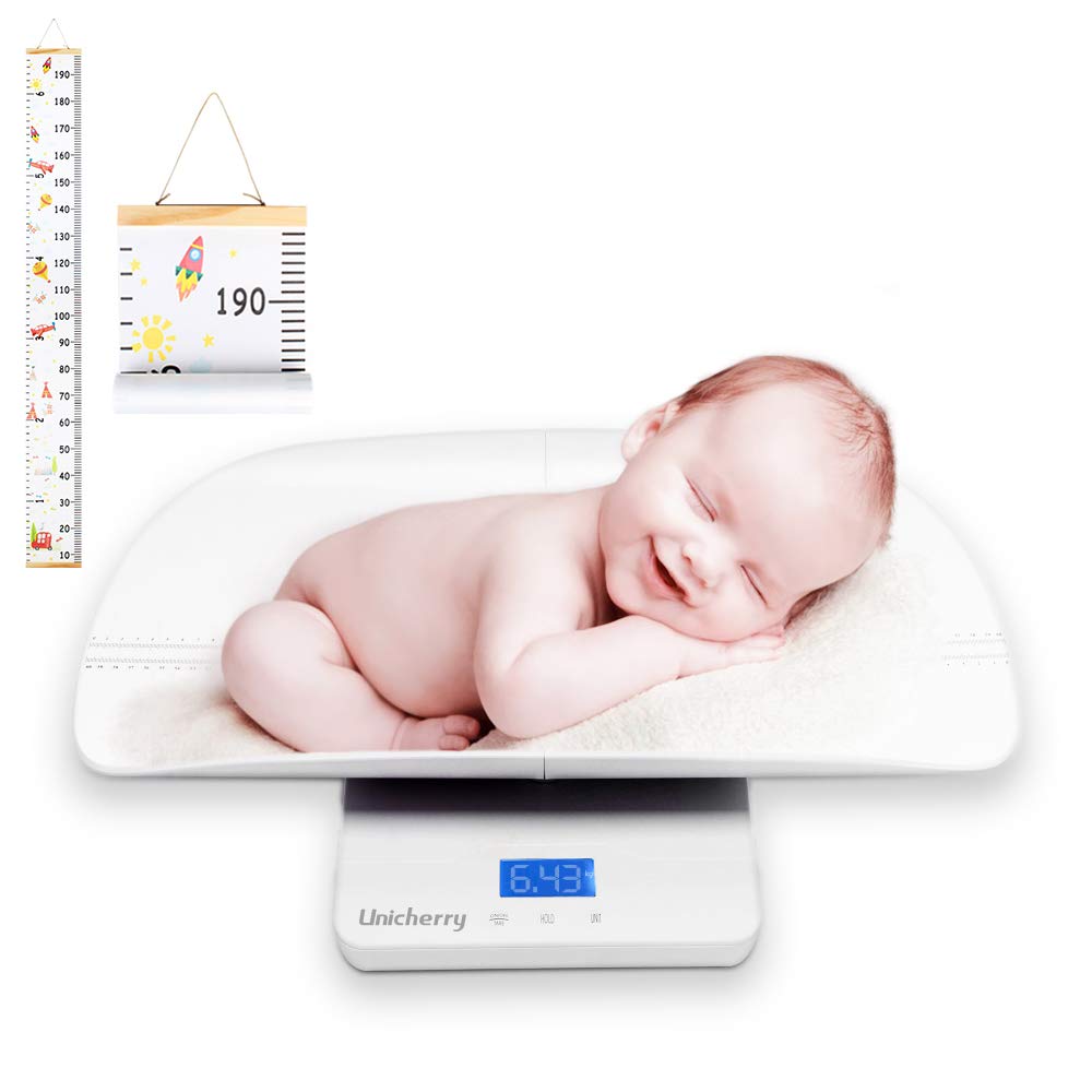 2 in 1 Digital Baby Scale with 4 Weighing Modes, Blue Backlight, Pack of 2 C730