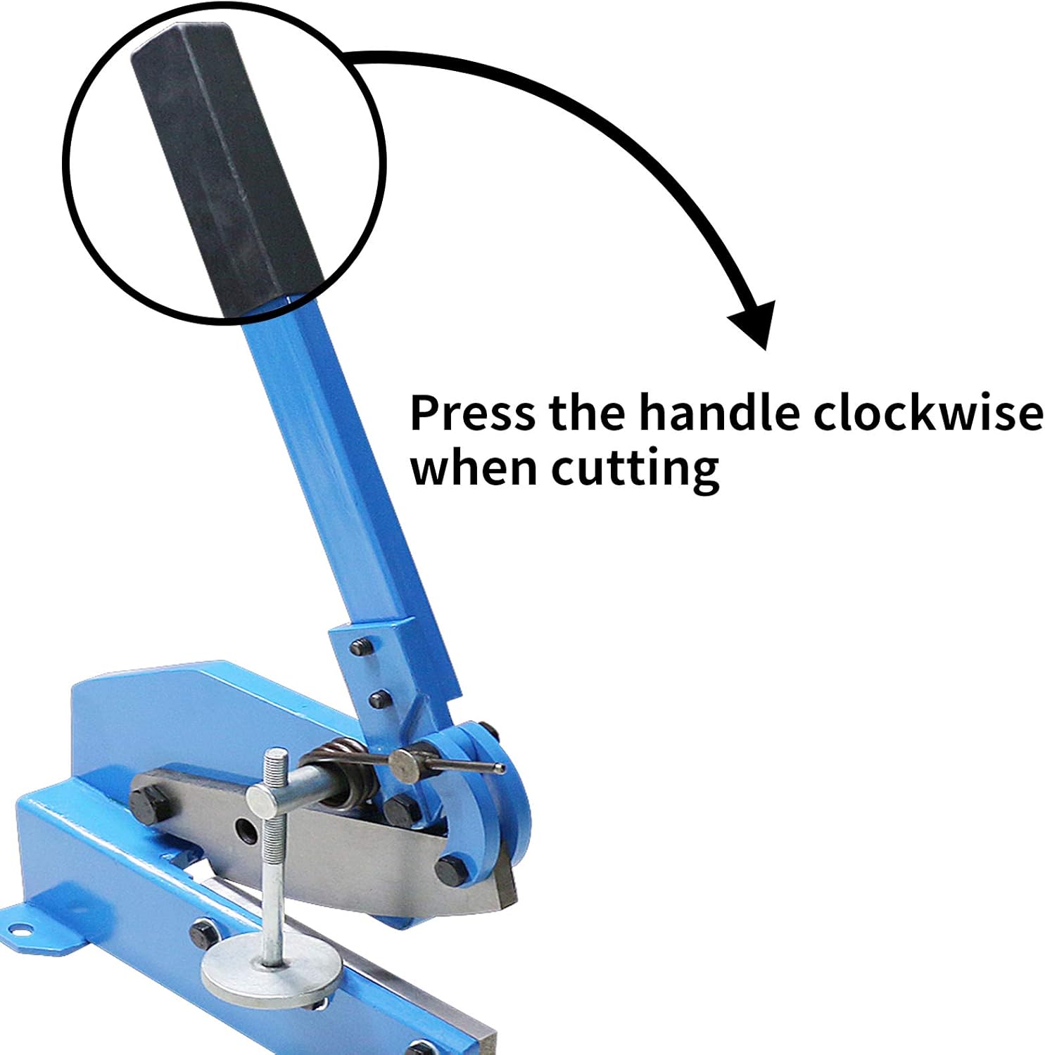 Hand Plate Shear, Manual Metal Cutter, Cutting Thickness 6mm Max, Benchtop for Carbon Steel Plates N40070